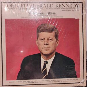 20 JAN. 1961 JOHN KENNEDY A MEMORIAL ALBUM VINTL RECORD